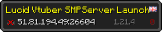 Userbar 320x64 in Minecraft-Stil für den Server 51.81.194.49:26604