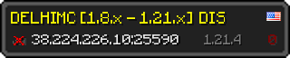 Userbar 320x64 in minecraft style for 38.224.226.10:25590