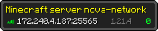 Userbar 320x64 in Minecraft-Stil für den Server 172.240.4.187:25565