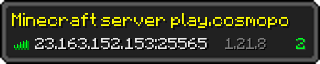 Userbar 320x64 in minecraft style for 23.163.152.153:25565