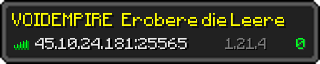 Userbar 320x64 in minecraft style for 45.10.24.181:25565