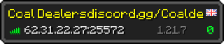 Userbar 320x64 in minecraft style for 62.31.22.27:25572