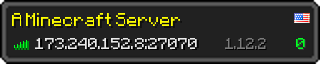 Userbar 320x64 in Minecraft-Stil für den Server 173.240.152.8:27070
