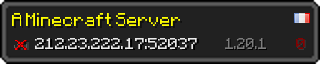 Userbar 320x64 in minecraft style for 212.23.222.17:52037