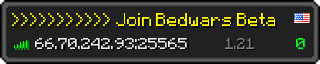 Userbar 320x64 in minecraft style for 66.70.242.93:25565