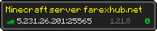 Userbar 320x64 in minecraft style for 5.231.26.201:25565
