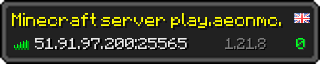 Userbar 320x64 in minecraft style for 51.91.97.200:25565