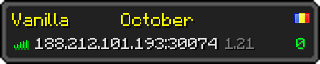 Userbar 320x64 in minecraft style for 188.212.101.193:30074