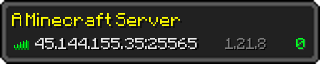 Userbar 320x64 in minecraft style for 45.144.155.35:25565