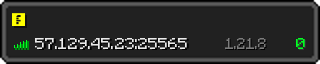 Userbar 320x64 in minecraft style for 57.129.45.23:25565