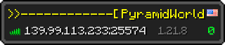 Userbar 320x64 in minecraft style for 139.99.113.233:25574