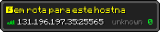 Userbar 320x64 in minecraft style for 131.196.197.35:25565