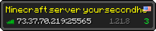 Userbar 320x64 in minecraft style for 73.37.70.219:25565