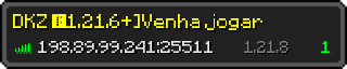 Userbar 320x64 in minecraft style for 198.89.99.241:25511