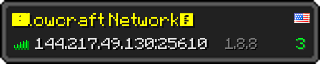 Userbar 320x64 in minecraft style for 144.217.49.130:25610