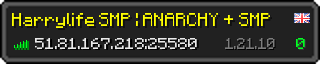 Userbar 320x64 in Minecraft-Stil für den Server 51.81.167.218:25580