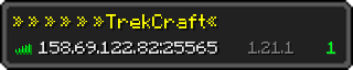 Userbar 320x64 in minecraft style for 158.69.122.82:25565