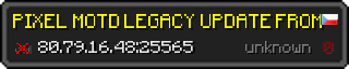 Userbar 320x64 in minecraft style for 80.79.16.48:25565