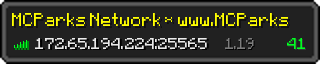 Userbar 320x64 in minecraft style for 172.65.194.224:25565