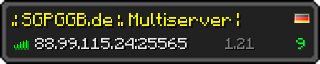 Userbar 320x64 in minecraft style for 88.99.115.24:25565