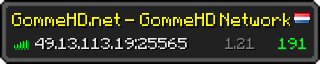 Userbar 320x64 in minecraft style for 49.13.113.19:25565