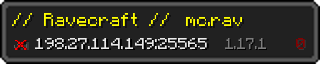 Userbar 320x64 in minecraft style for 198.27.114.149:25565