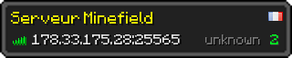 Userbar 320x64 in minecraft style for 178.33.175.28:25565