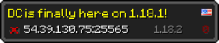 Userbar 320x64 in minecraft style for 54.39.130.75:25565