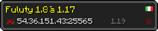 Userbar 320x64 in Minecraft-Stil für den Server 54.36.151.43:25565