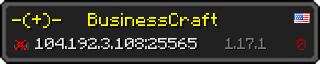 Userbar 320x64 in minecraft style for 104.192.3.108:25565