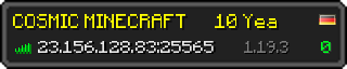 Userbar 320x64 in Minecraft-Stil für den Server 23.156.128.83:25565