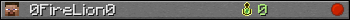 0FireLion0 userbar 350x20