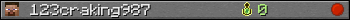123craking987 userbar 350x20