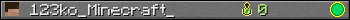 123ko_Minecraft_ userbar 350x20