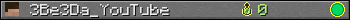 3Be3Da_YouTube userbar 350x20