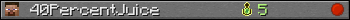 40PercentJuice userbar 350x20