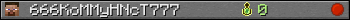 666KoMMyHNcT777 userbar 350x20