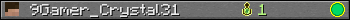 9Gamer_Crystal31 userbar 350x20