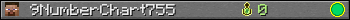 Benutzerleisten 350x20 für 9NumberChart755