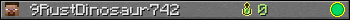 9RustDinosaur742 userbar 350x20