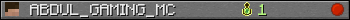 ABDUL_GAMING_MC userbar 350x20