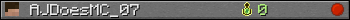 AJDoesMC_07 userbar 350x20