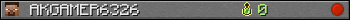 AKGAMER6326 userbar 350x20
