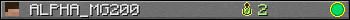 Benutzerleisten 350x20 für ALPHA_MG200