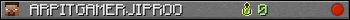 ARPITGAMERJIPROO userbar 350x20