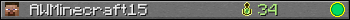 Юзербар 350x20 для AWMinecraft15