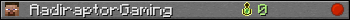 AadiraptorGaming userbar 350x20