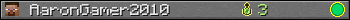 AaronGamer2010 userbar 350x20