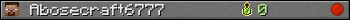 Abosecraft6777 userbar 350x20