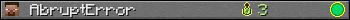 AbruptError userbar 350x20